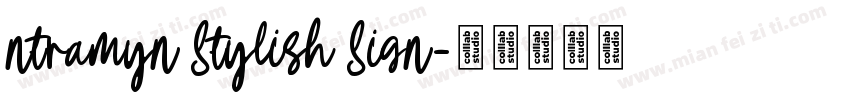 ntramyn Stylish Sign字体转换
